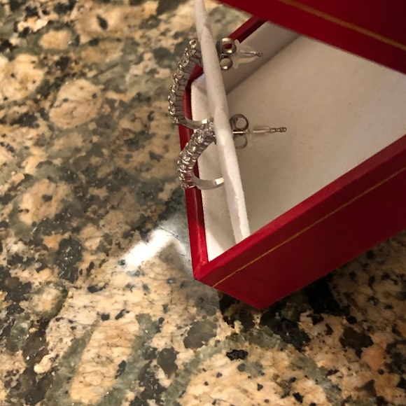 Crystal Loop Earrings - Picture 5 of 6